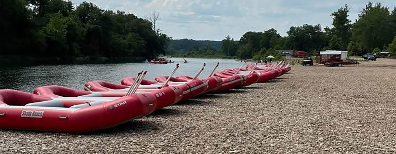 come float with us at Shady Beach Campground in Noel MO
